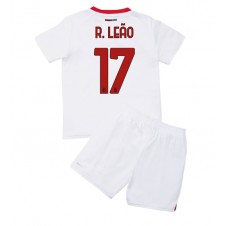 AC Milan Rafael Leao #17 Bortaställ Barn 2022-23 Korta ärmar (+ Korta byxor)